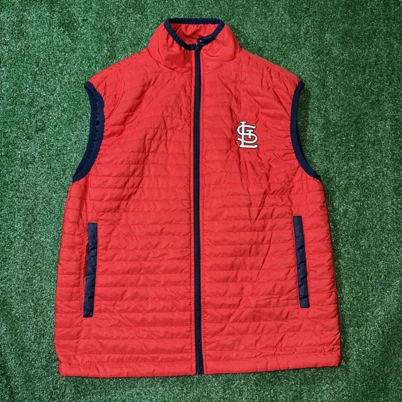 St. Louis Cardinals Other - St. Louis Cardinals Puffer Vest XL Red Full Zip Bayer SGA Baseball Fan Gear